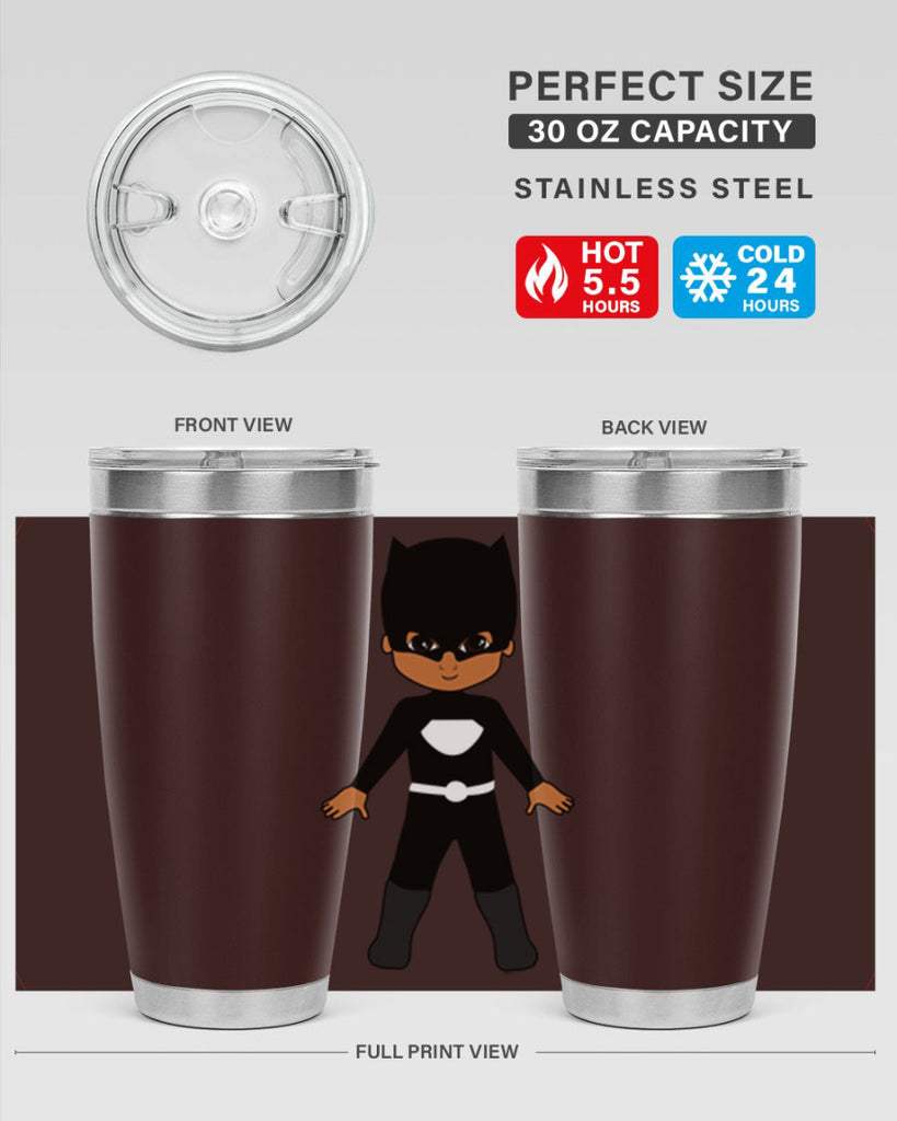 super kid 8#- black men - boys- tumbler