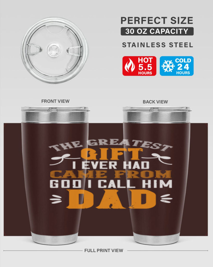 the gratest gift i ever had came from 6#- grandpa - papa- Tumbler