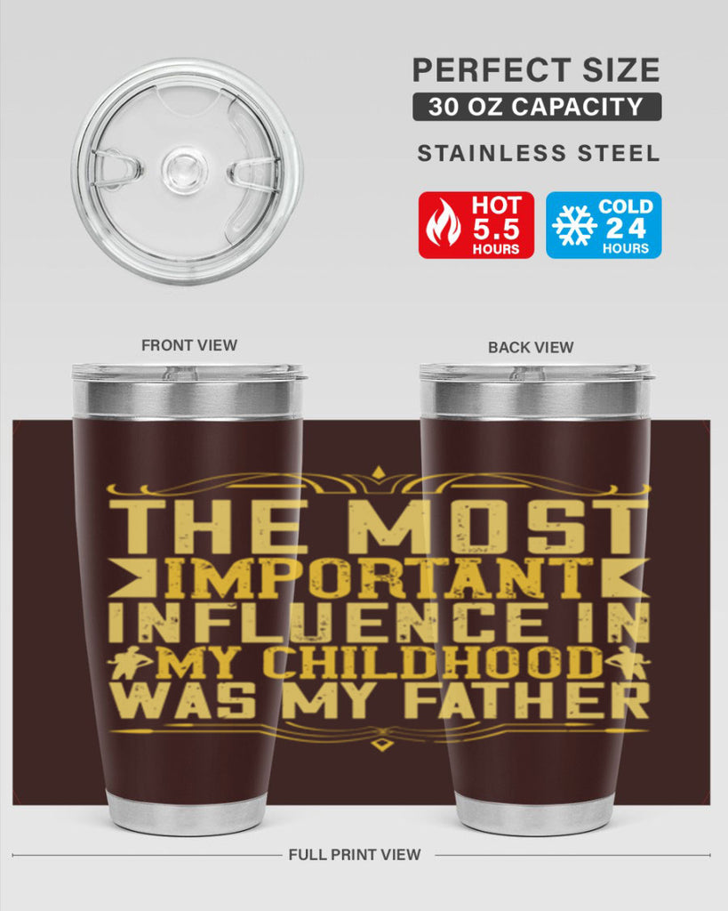 the most important influence in my childhood was my father 16#- Parents Day- Tumbler