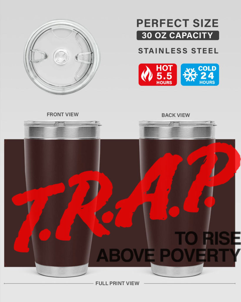 trap 17#- black words phrases- Cotton Tank