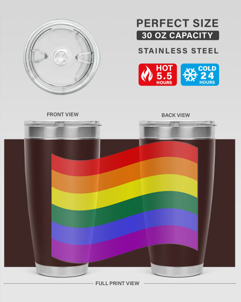 wavy rainbow flag 1#- lgbt- Tumbler