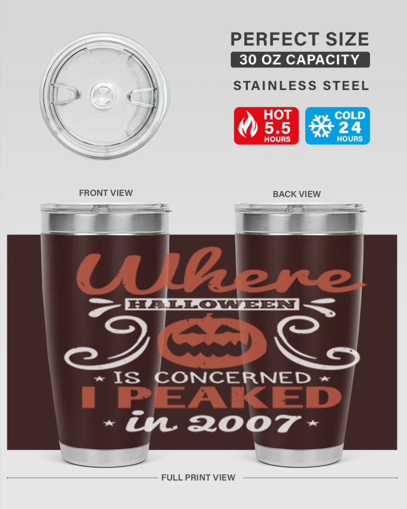 where halloween is 122#- halloween- Tumbler