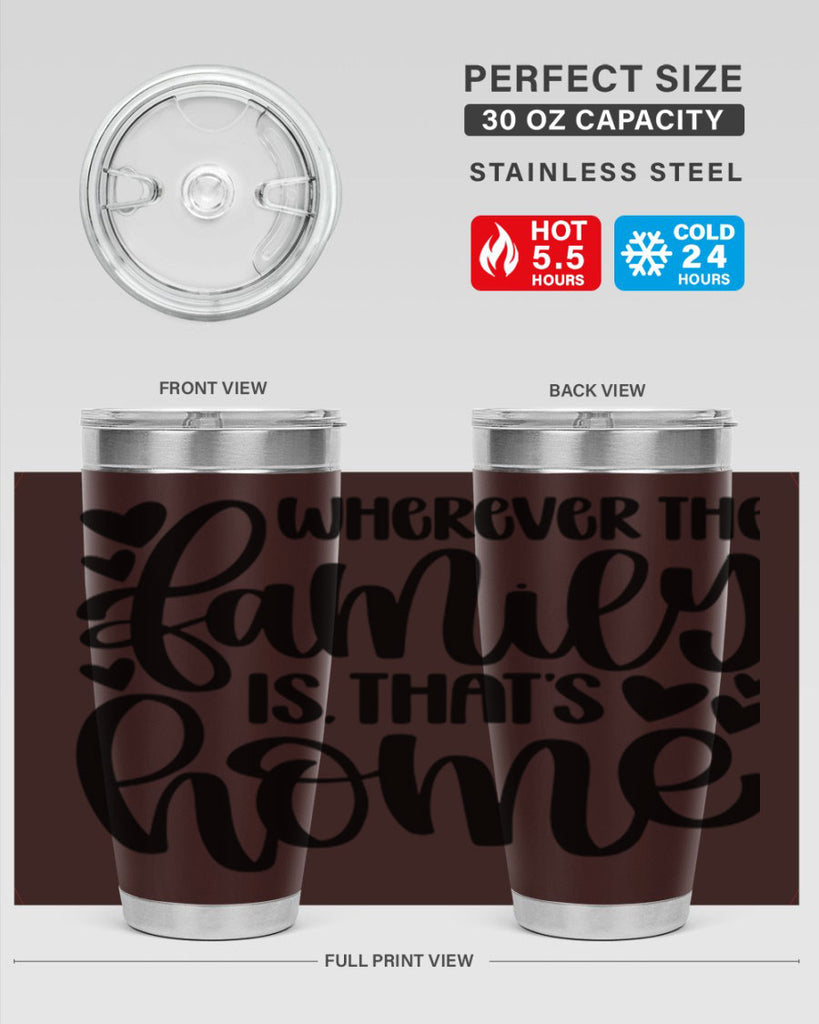 wherever the family is thats home 1#- home- Tumbler