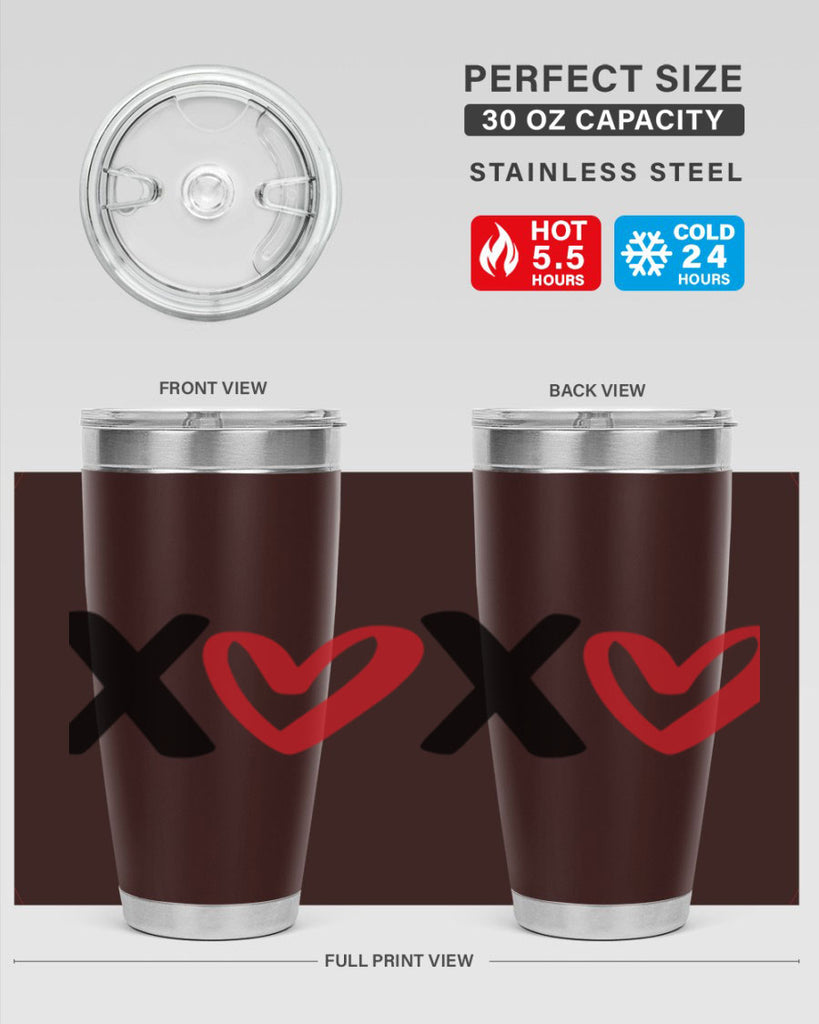 xoxo 12#- valentines day- Tumbler