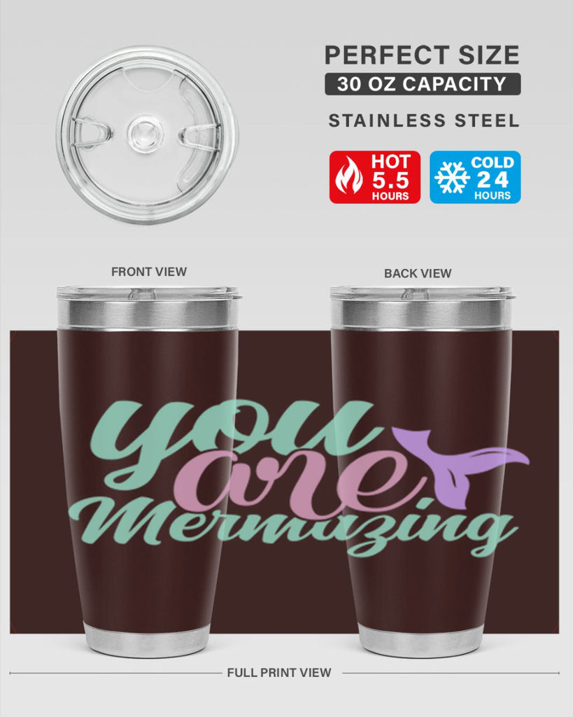 you are mermazing 9#- mermaid- Tumbler