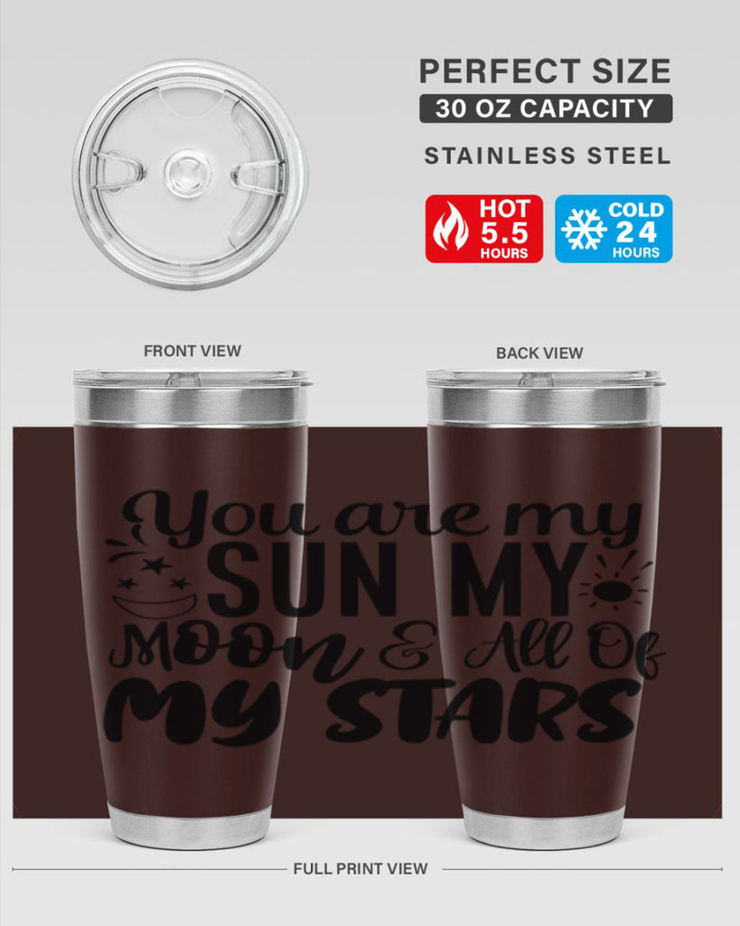 you are my sun my moon all of my stars 4#- family- Tumbler