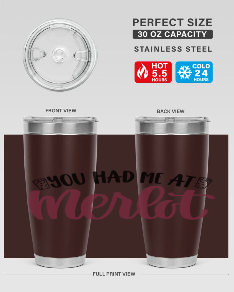 you had me at merlot 14#- wine- Tumbler