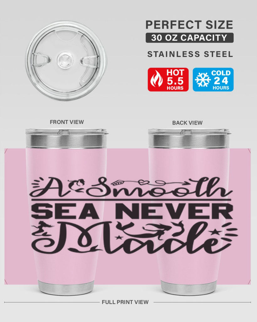 A Smooth Sea Never Made 11#- mermaid- Tumbler