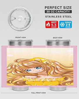 A beautiful and happy princess with gold dress game 131#- anime- Tumbler