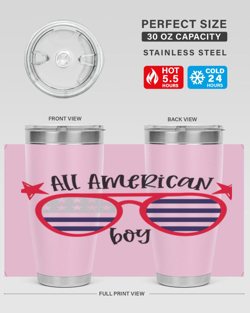 All American Boy Style 141#- Fourt Of July- Tumbler
