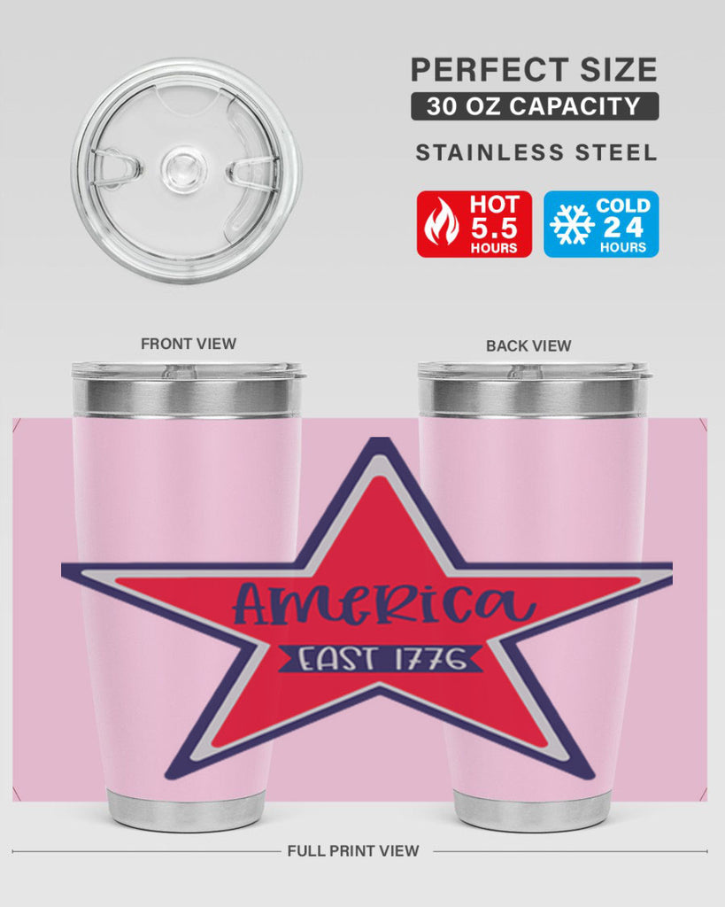America East Style 144#- Fourt Of July- Tumbler
