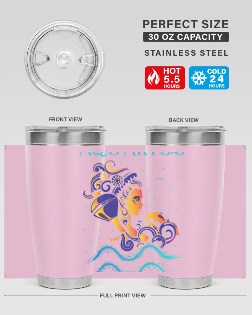 AquariusZodiac 76#- zodiac- Tumbler