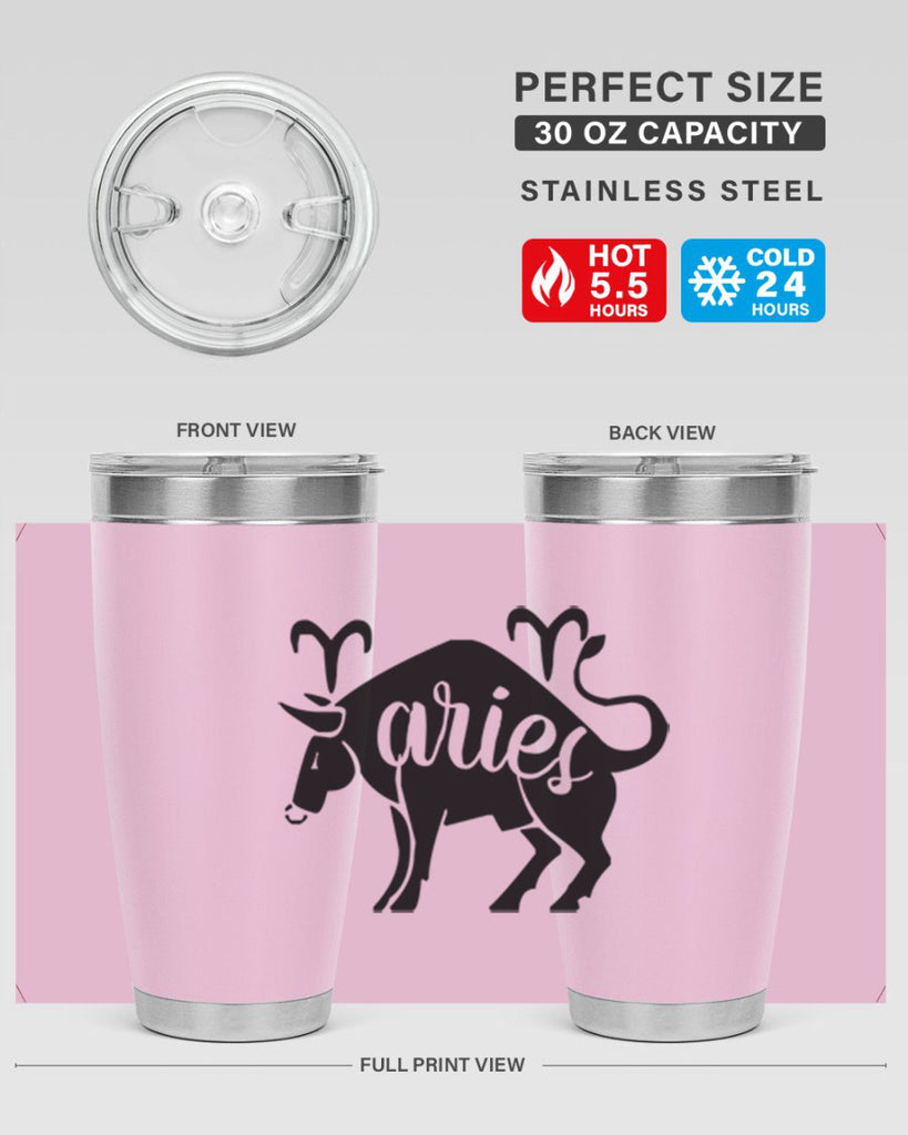 Aries 104#- zodiac- Tumbler