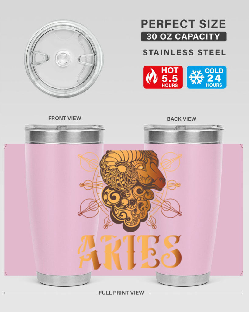 Aries 121#- zodiac- Tumbler