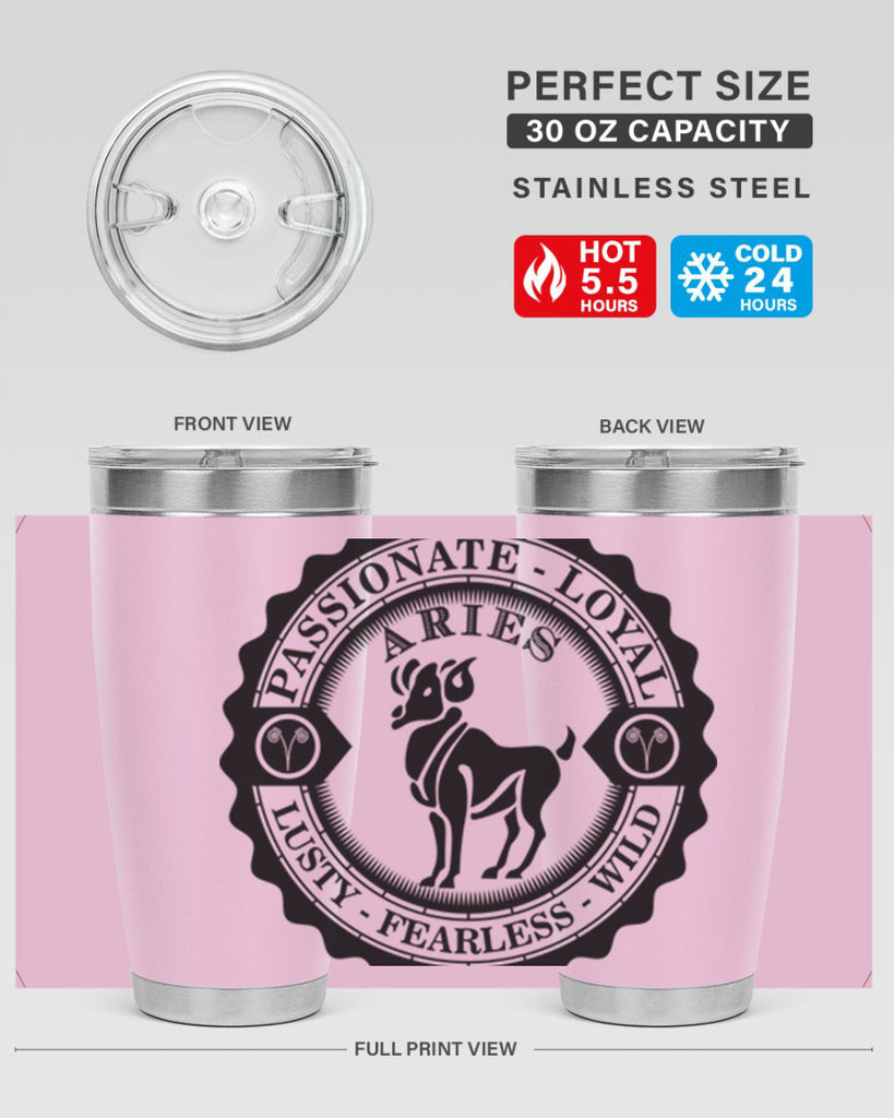 Aries 3#- zodiac- Tumbler