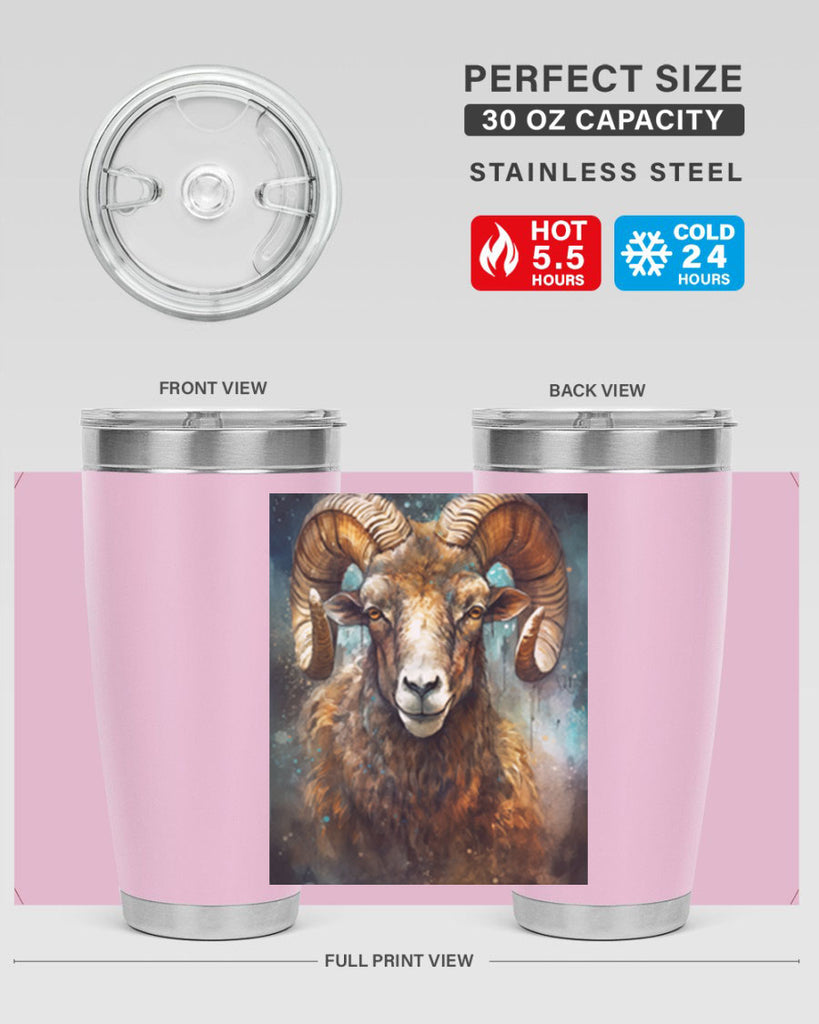 Aries 54#- zodiac- Tumbler
