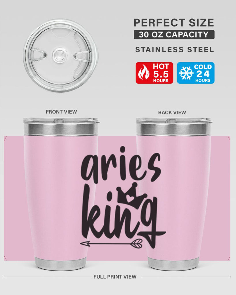 Aries king 108#- zodiac- Tumbler