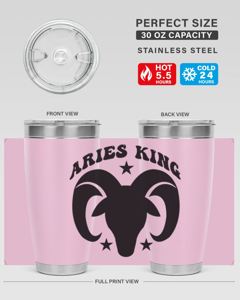 Aries king 110#- zodiac- Tumbler