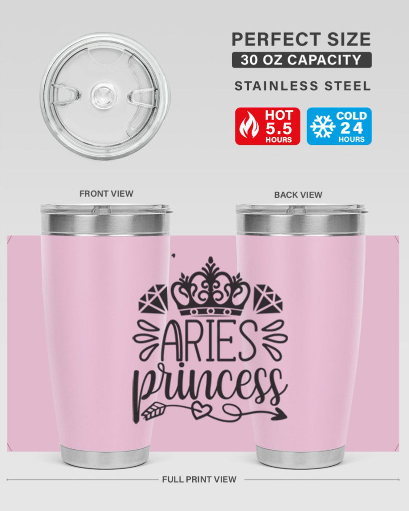 Aries princess 114#- zodiac- Tumbler