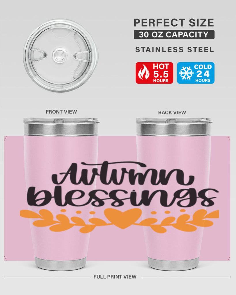 Autumn Blessings 472#- fall- Tumbler