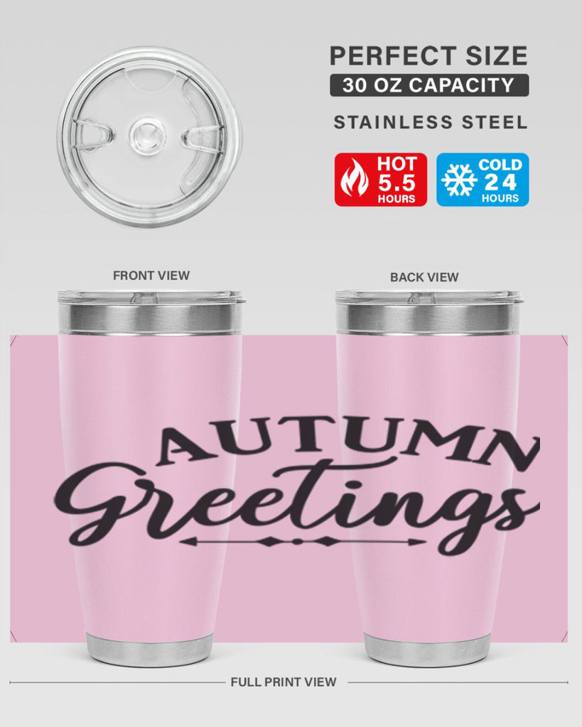 Autumn Greetings 16#- fall- Tumbler