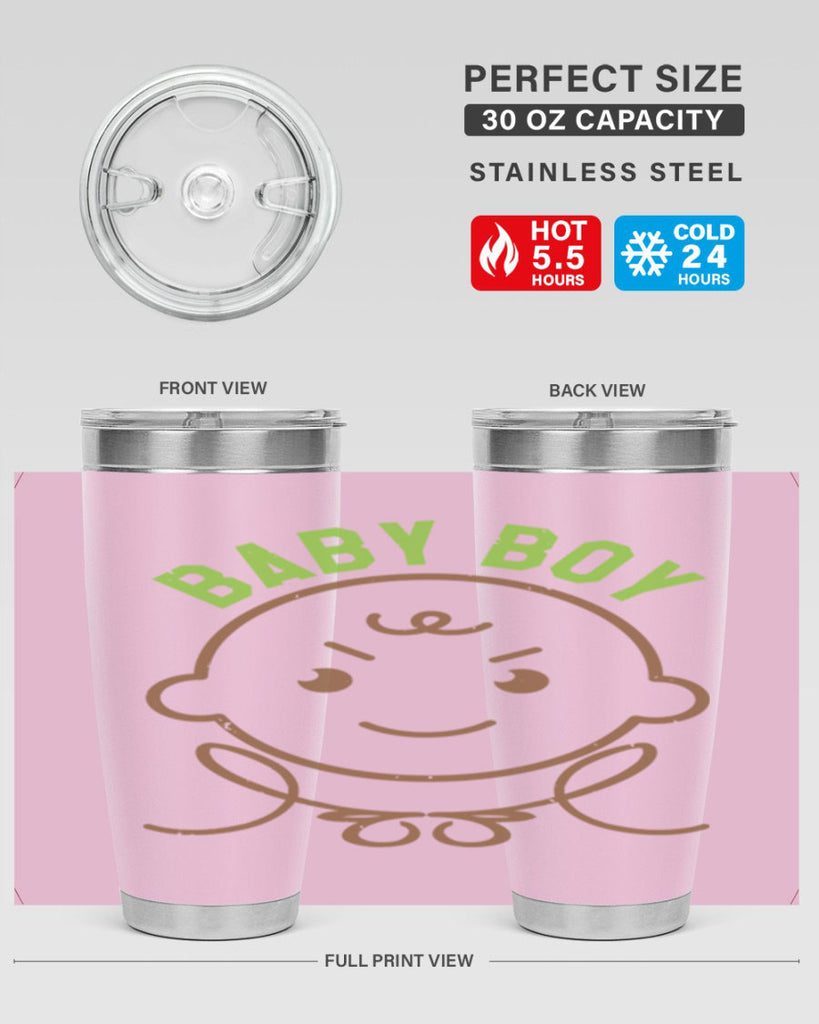 Baby Boy Style 4#- baby shower- tumbler