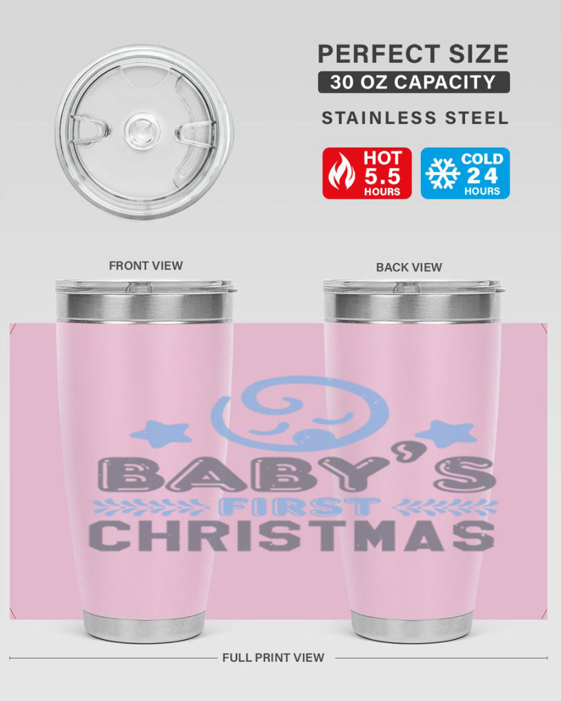 Baby First Christmas Style 2#- baby shower- tumbler