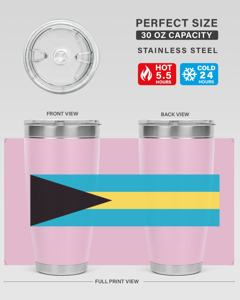Bahamas 186#- world flags- Tumbler