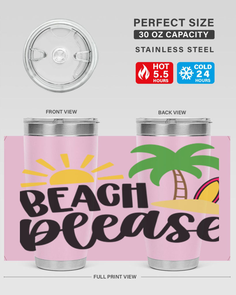 Beach Please Style 51#- summer- Tumbler