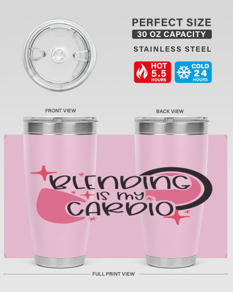 Blending Is My Cardio Style 128#- make up- Tumbler