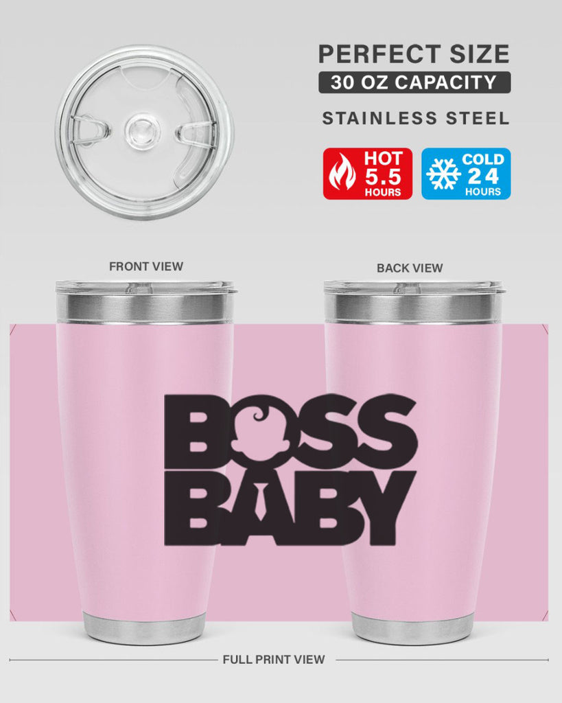 Boss Baby On Board 1#- black words phrases- Cotton Tank