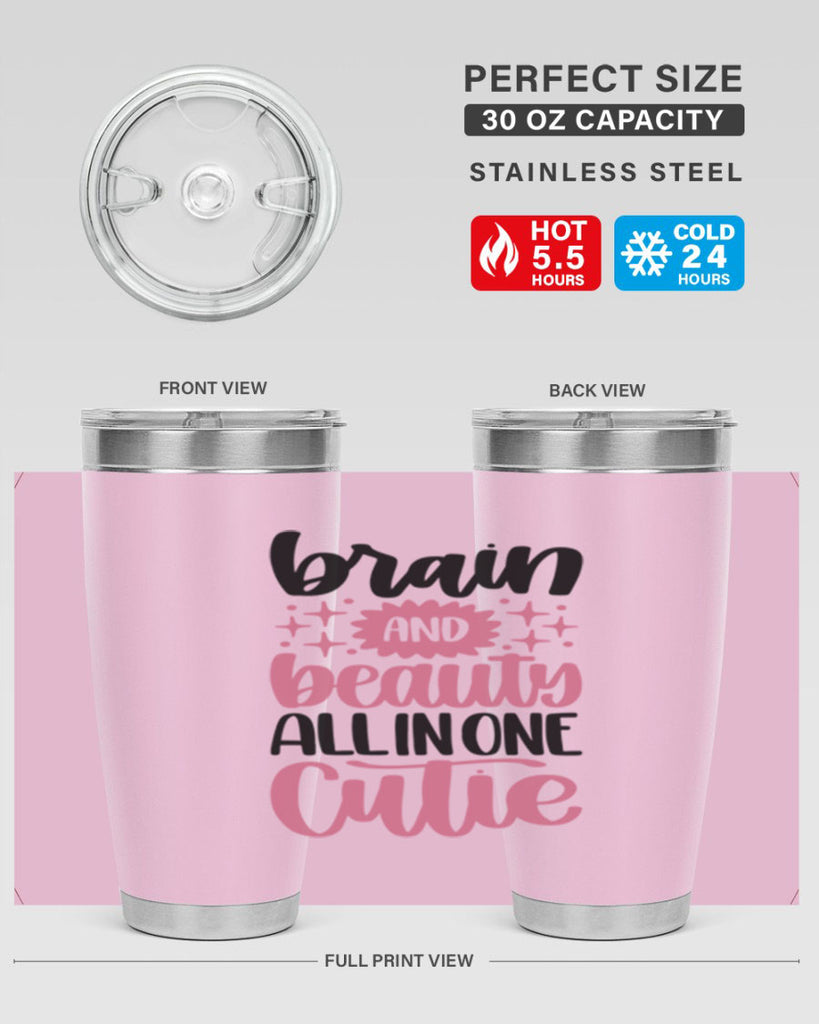 Brain And Beauty All In One Style 126#- make up- Tumbler