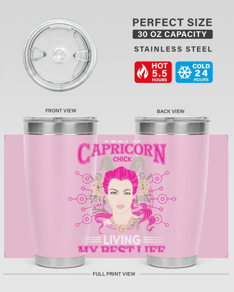 Capricorn chick 193#- zodiac- Tumbler