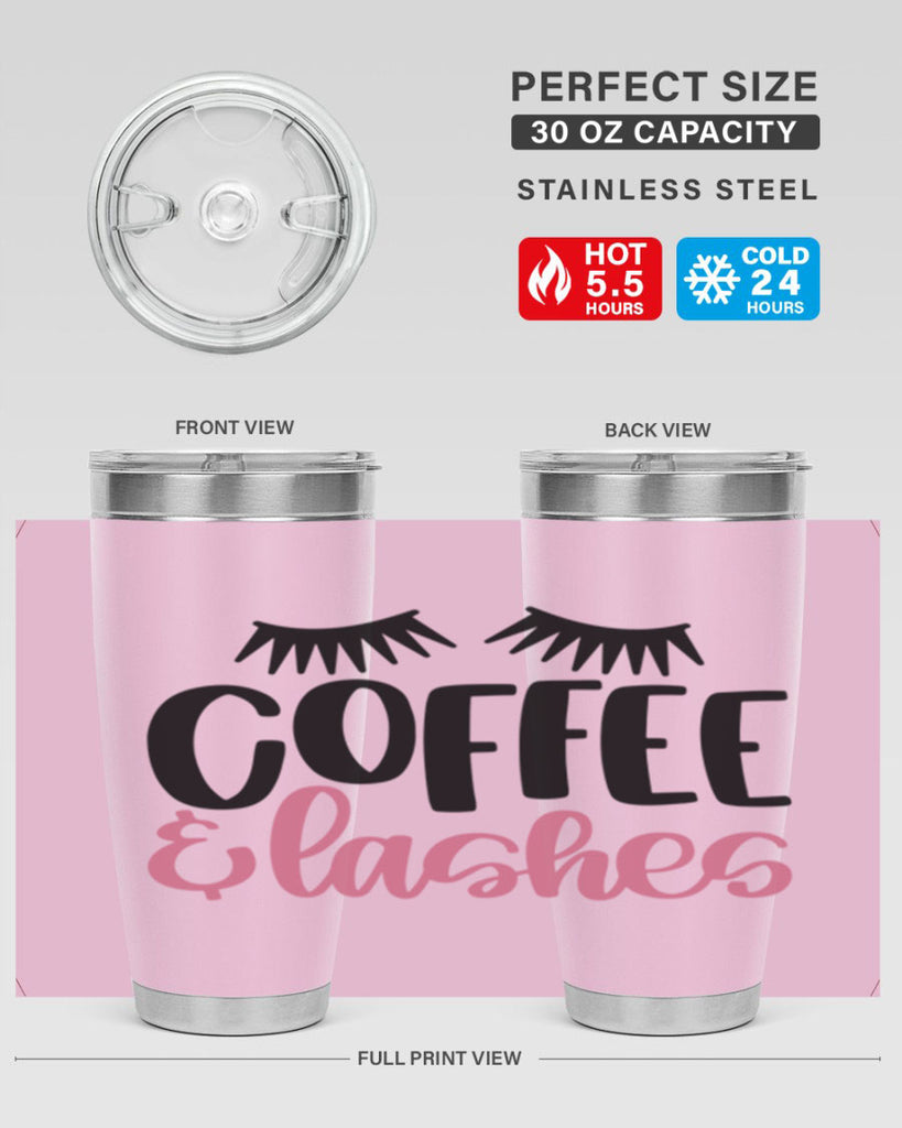 Coffee Lashes Style 110#- make up- Tumbler
