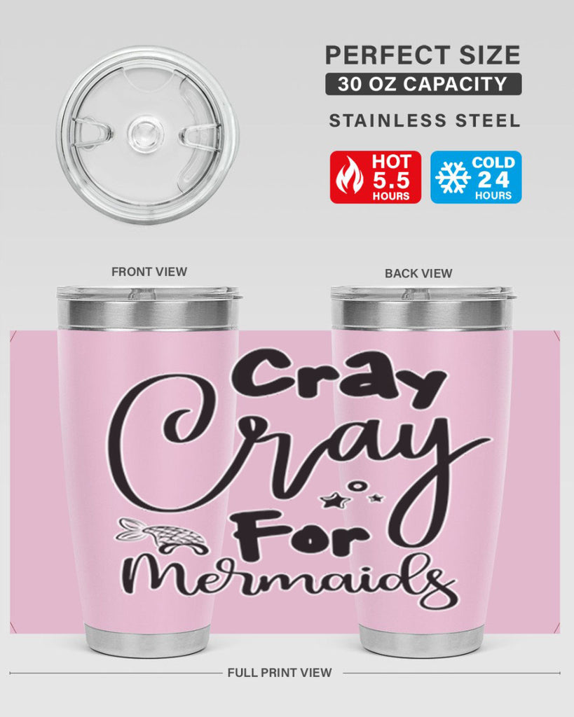 Cray Cray For Mermaids 88#- mermaid- Tumbler