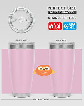 Cute Owl A TurtleRabbit 2#- owl- Tumblers