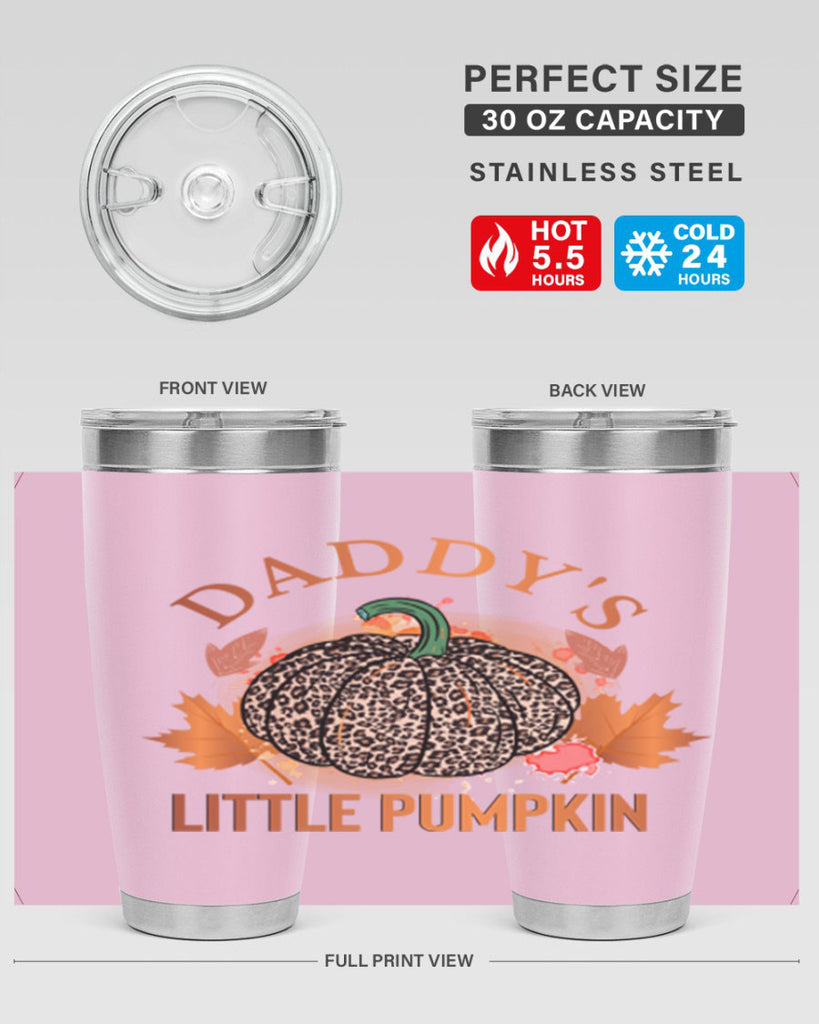 Daddys Little Pumpkin 67#- fall- Tumbler