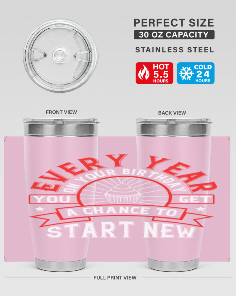 Every year on your birthday you get a chance to start new Style 86#- birthday- tumbler