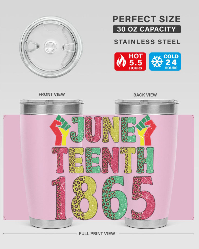 Fist Juneteenth Since 1865 Design Png 10#- Juneteenth- tumbler