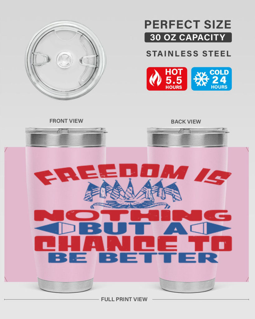 Freedom is nothing Style 6#- Fourt Of July- Tumbler