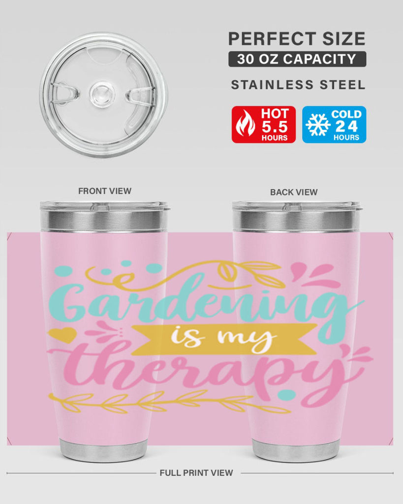 Gardening is my therapy Style 66#- summer- Tumbler