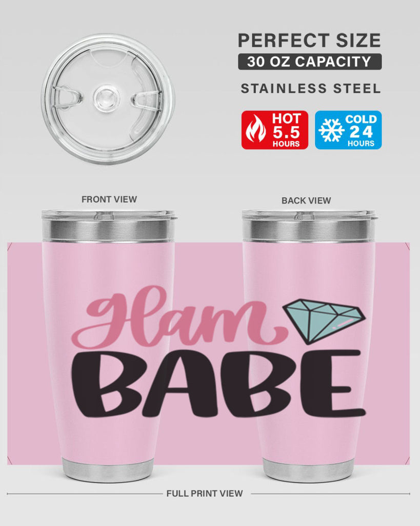 Glam Babe Style 98#- make up- Tumbler