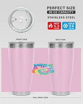 Graphic Owl Tiedye A TurtleRabbit 8#- owl- Tumblers