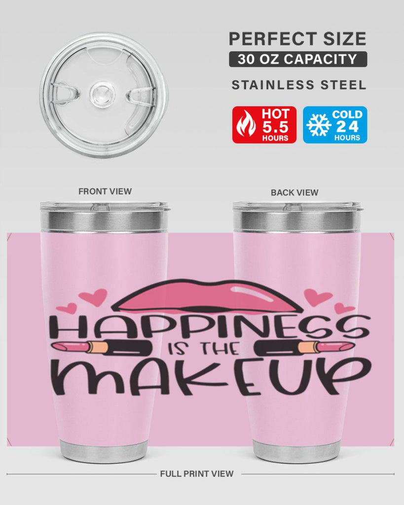Hapiness Is The Makeup Style 95#- make up- Tumbler