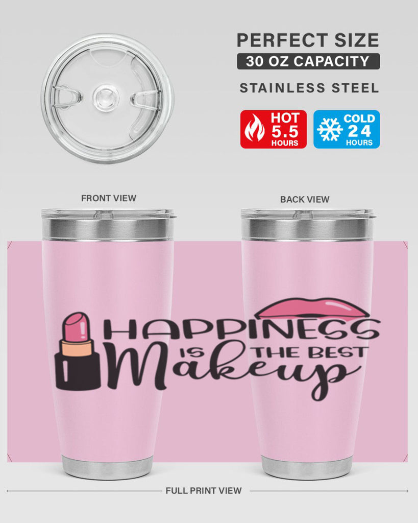 Happiness Is The Best Makeup Style 93#- make up- Tumbler