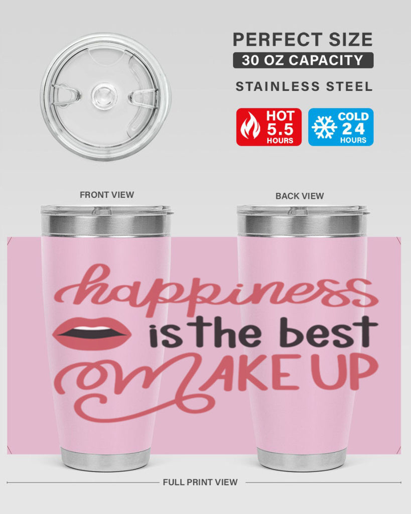 Happiness is the Best Makeup Style 94#- make up- Tumbler