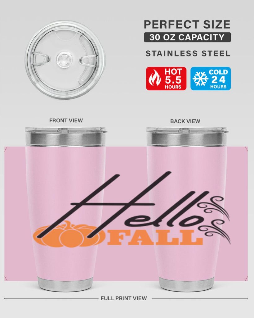 Hello Fall 281#- fall- Tumbler