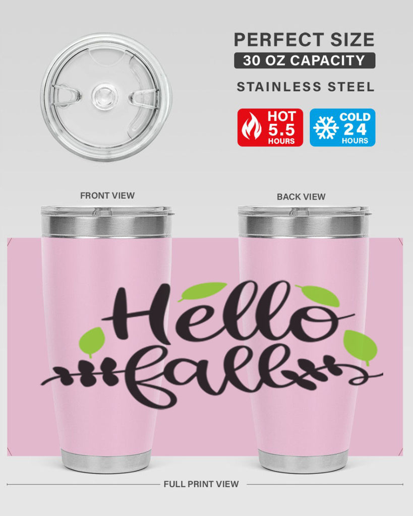 Hello Fall 283#- fall- Tumbler