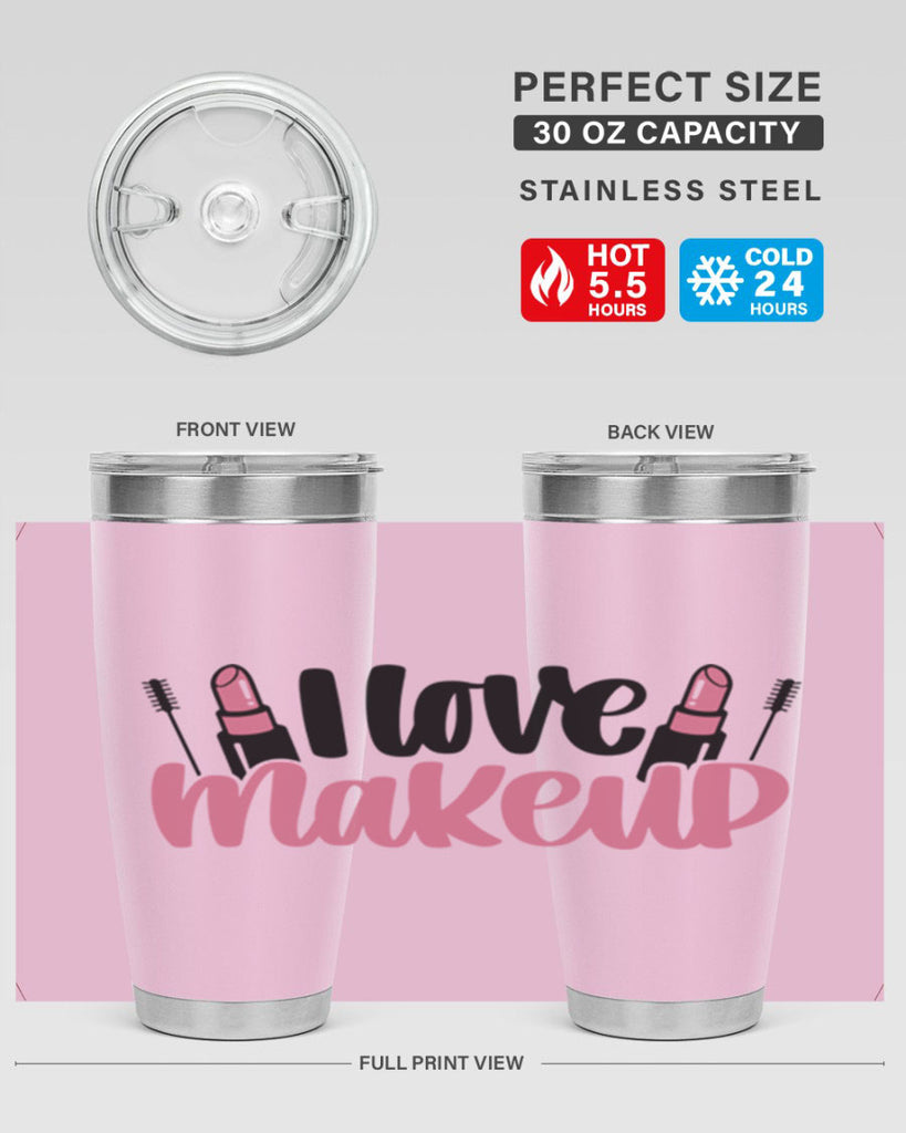 I Love Makeup Style 80#- make up- Tumbler