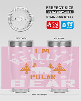 I'm really a polar bear 17#- Bears- Tumbler